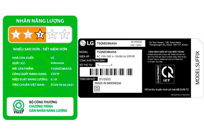 Smart Tivi QNED evo LG AI 4K 75 inch 75QNED86ASA